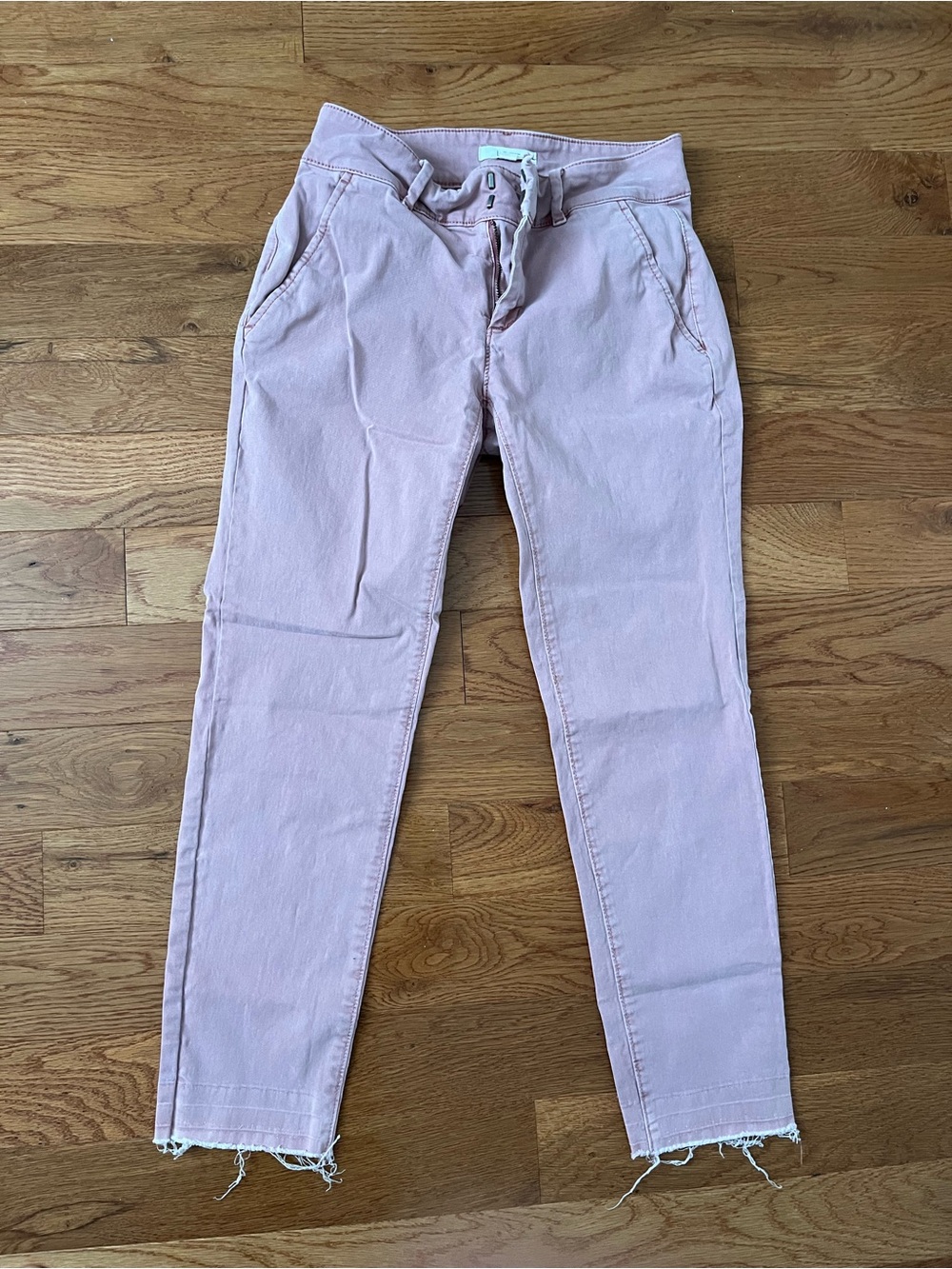 LOFT Women’s Pink High-Rise Slim Jeans